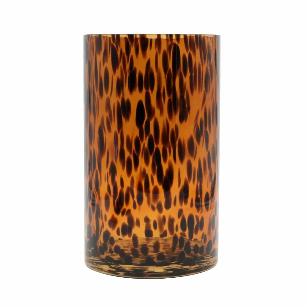 8" Amber Tortoise Glass Vase by Ashland®