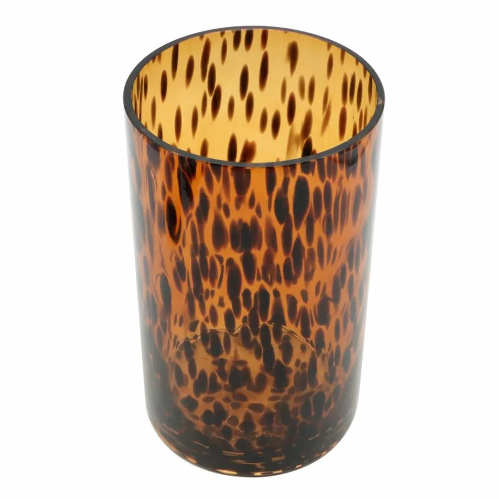 8" Amber Tortoise Glass Vase by Ashland®