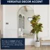 American Art Decor 4ft. Realistic Artificial Croton Tree in White Pot
