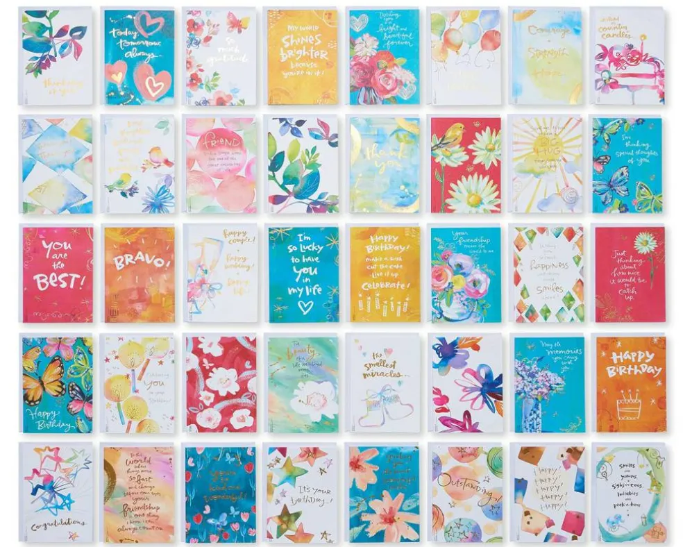 American Greetings All Occasion Card Bundle, Kathy Davis Designs (40-count)