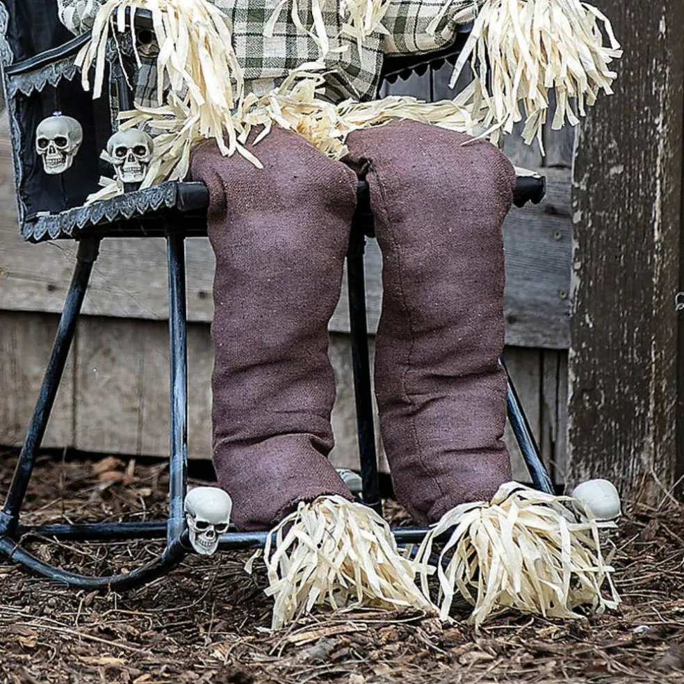 Animated Scarecrow Rocking Chair 29" Halloween Motion Decoration