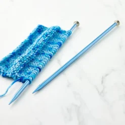 14" Anodized Aluminum Knitting Needles by Loops & Threads®