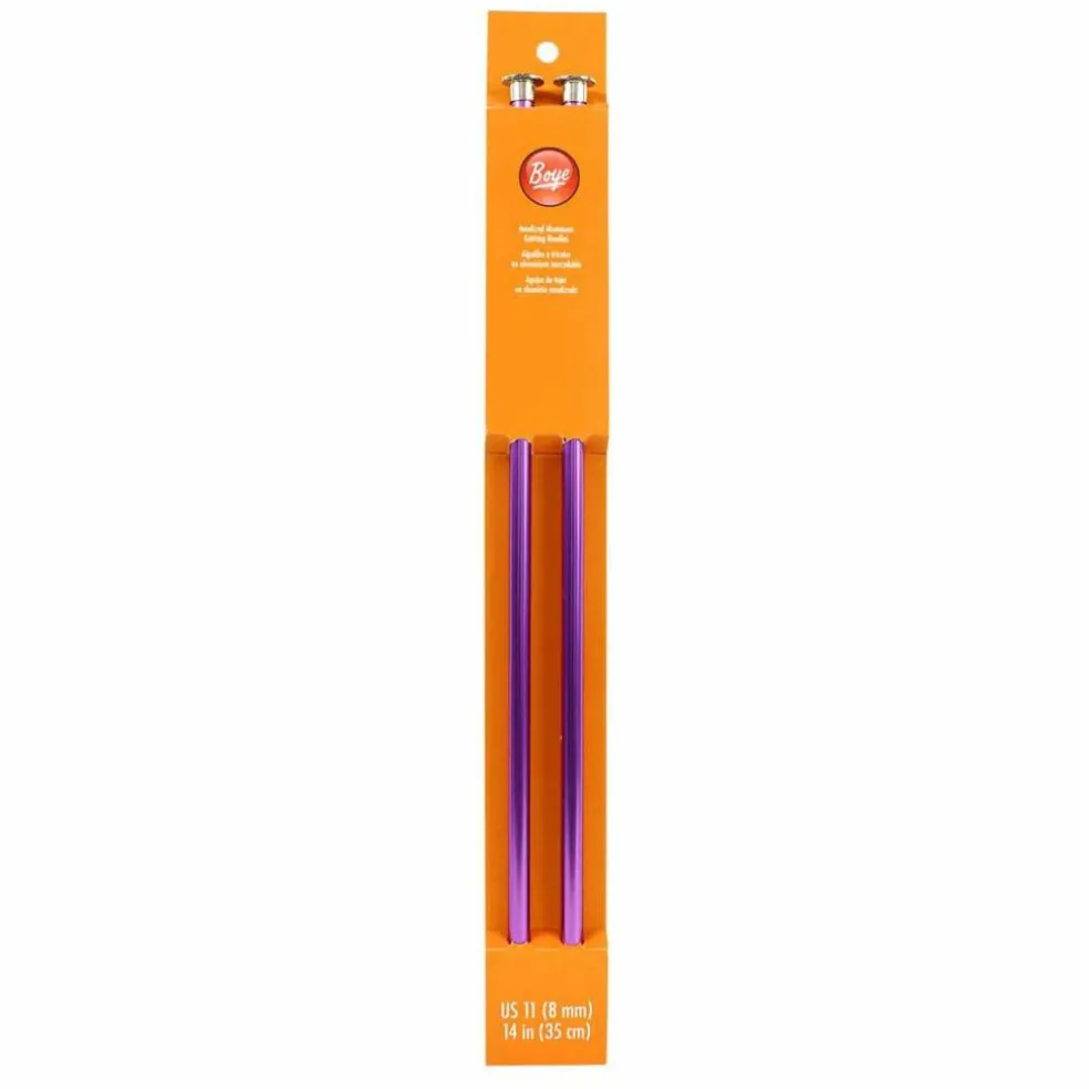 14" Anodized Aluminum Knitting Needles by Loops & Threads®