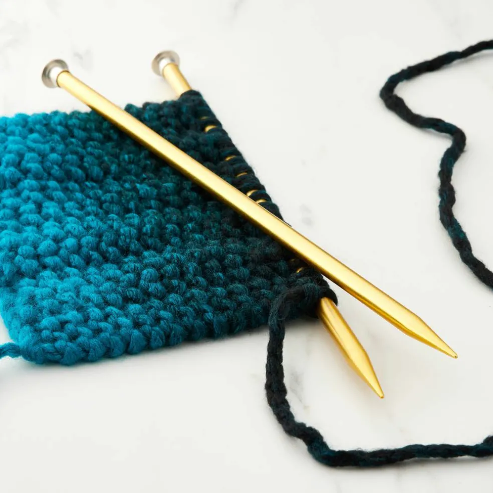 14" Anodized Aluminum Knitting Needles by Loops & Threads®