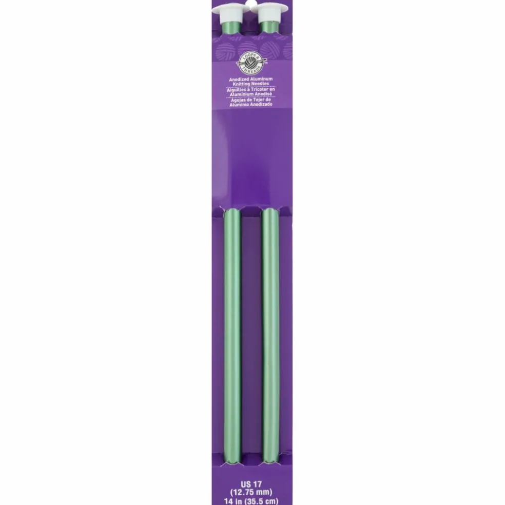 14" Anodized Aluminum Knitting Needles by Loops & Threads®