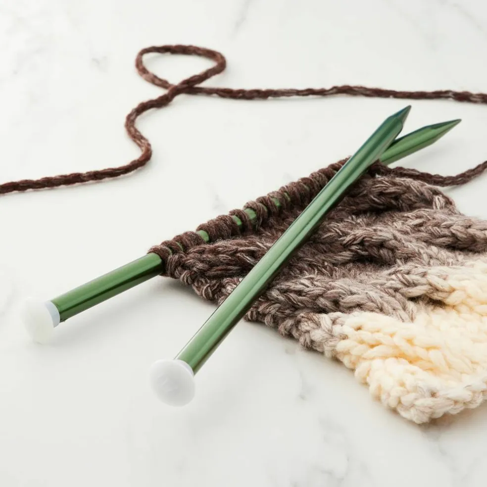 14" Anodized Aluminum Knitting Needles by Loops & Threads®