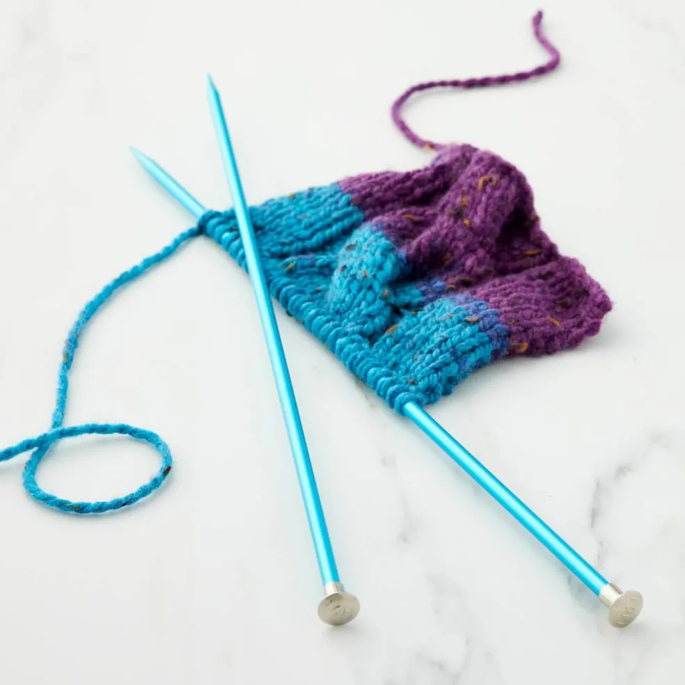 14" Anodized Aluminum Knitting Needles by Loops & Threads®