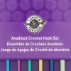 Anodized Crochet Hook Set by Loops & Threads®, E-J