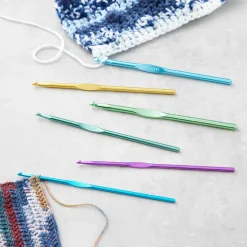 Anodized Crochet Hook Set by Loops & Threads®, E-J