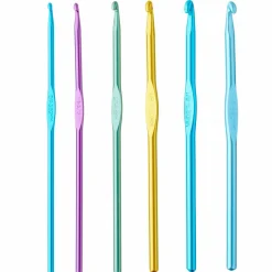 Anodized Crochet Hook Set by Loops & Threads®, E-J