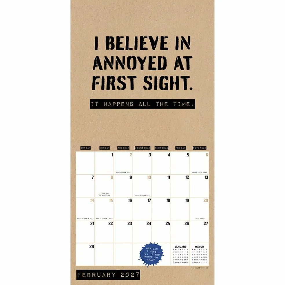 2027 Anti-Affirmations & Sarcasm Mini Calendar