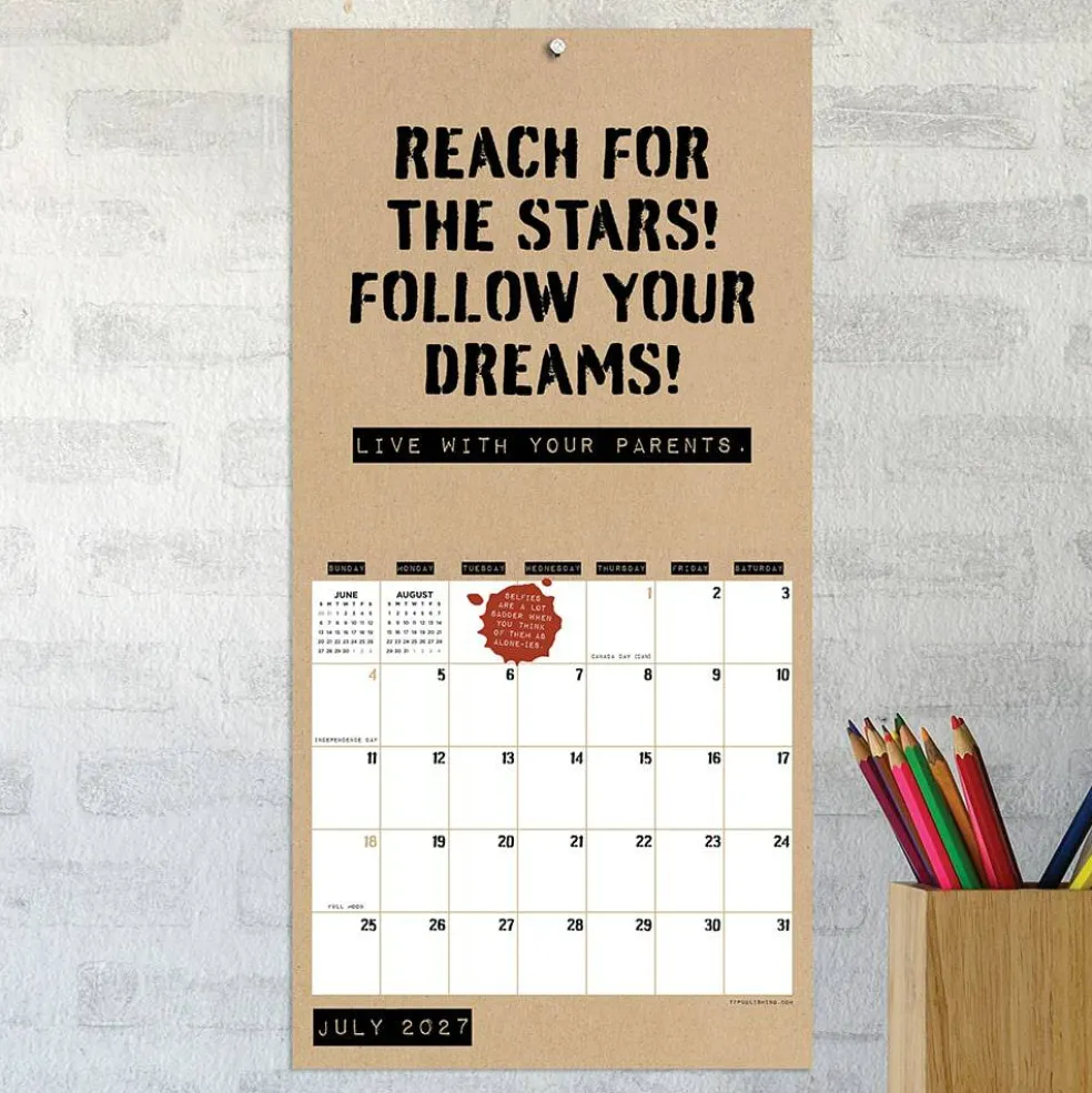 2027 Anti-Affirmations & Sarcasm Mini Calendar