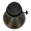 10.75" Antique Gold Iron & Glass Tealight Holder by Ashland®