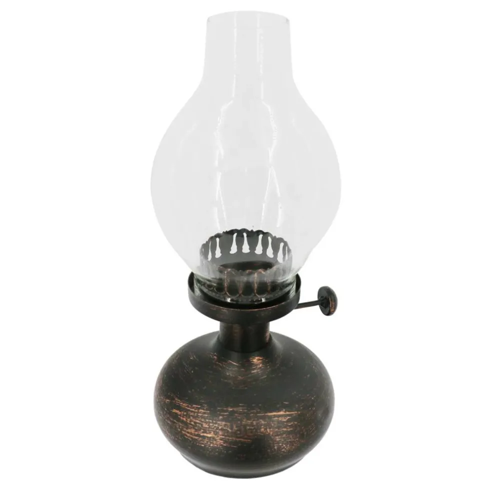 10.75" Antique Gold Iron & Glass Tealight Holder by Ashland®