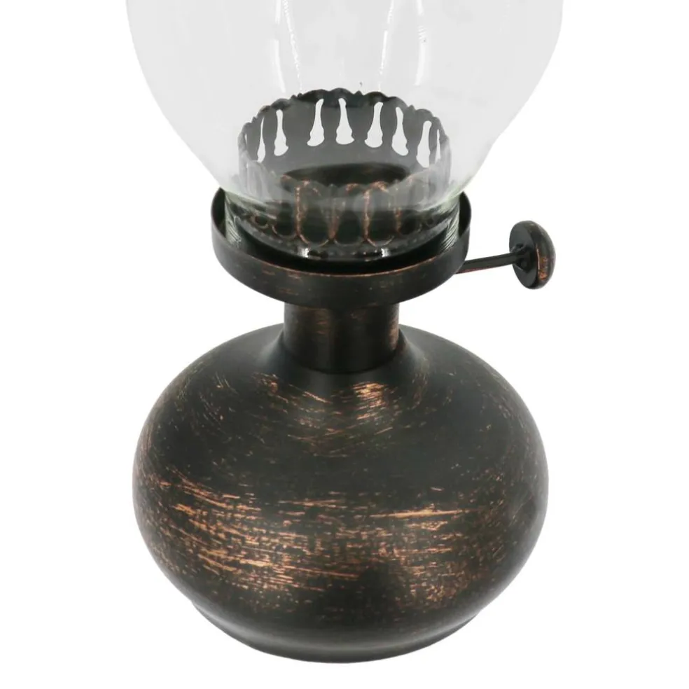 10.75" Antique Gold Iron & Glass Tealight Holder by Ashland®
