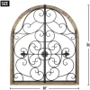 Arched Wood & Iron Wall Décor