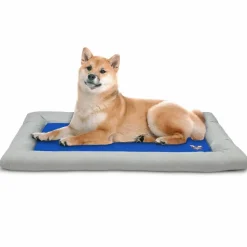 Arf Pets Self Dog Cooling Mat, Solid Gel Based Pet Cooling Mat with Foam Based Bolster Bed