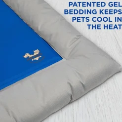 Arf Pets Self Dog Cooling Mat, Solid Gel Based Pet Cooling Mat with Foam Based Bolster Bed