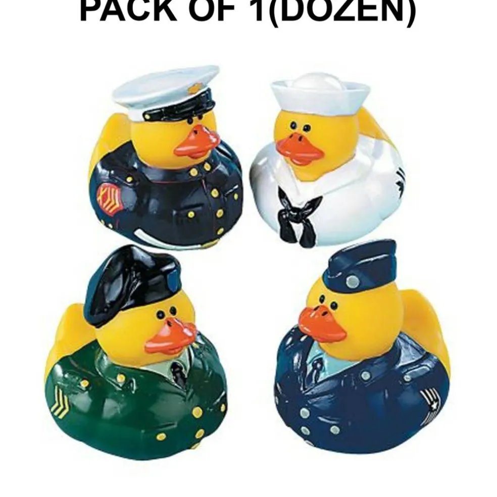 Armed Forces Rubber Ducks 2.5 Inch Military Toys 12 Count