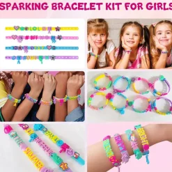 Art & Craft Kits for Kids, DIY Friendship Bracelet Making Kit for Girls