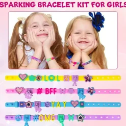 Art & Craft Kits for Kids, DIY Friendship Bracelet Making Kit for Girls