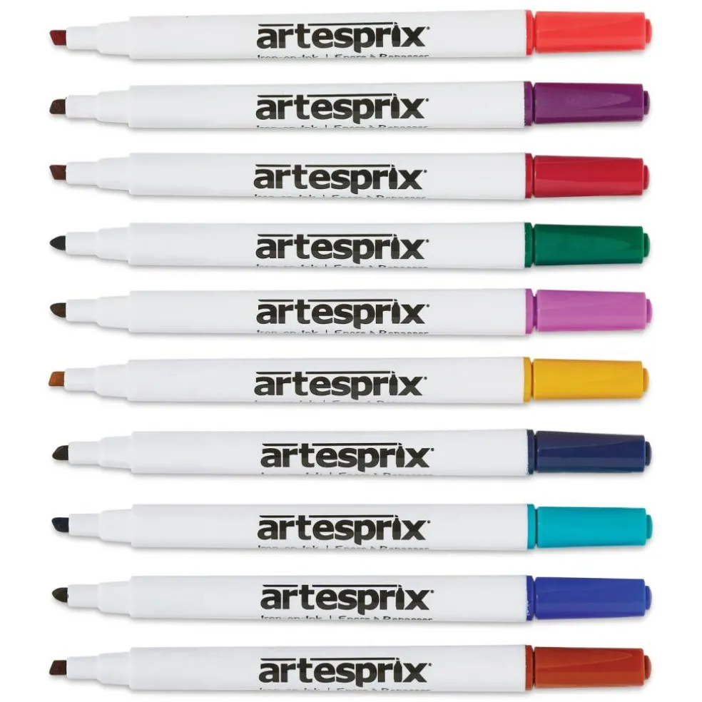 Artesprix Sublimation Markers - Chisel-Tip, Set of 10 Bold Colors