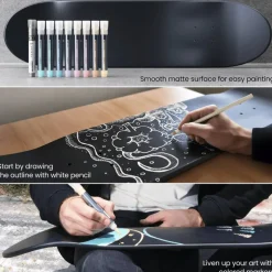 Arteza® 14 Piece Skateboard Wall Art Kit