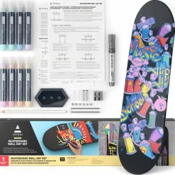 Arteza® 14 Piece Skateboard Wall Art Kit