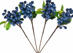 Artificial Blueberries 4 Pieces - (Blue)