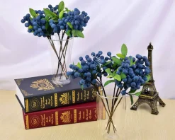 Artificial Blueberries 4 Pieces - (Blue)