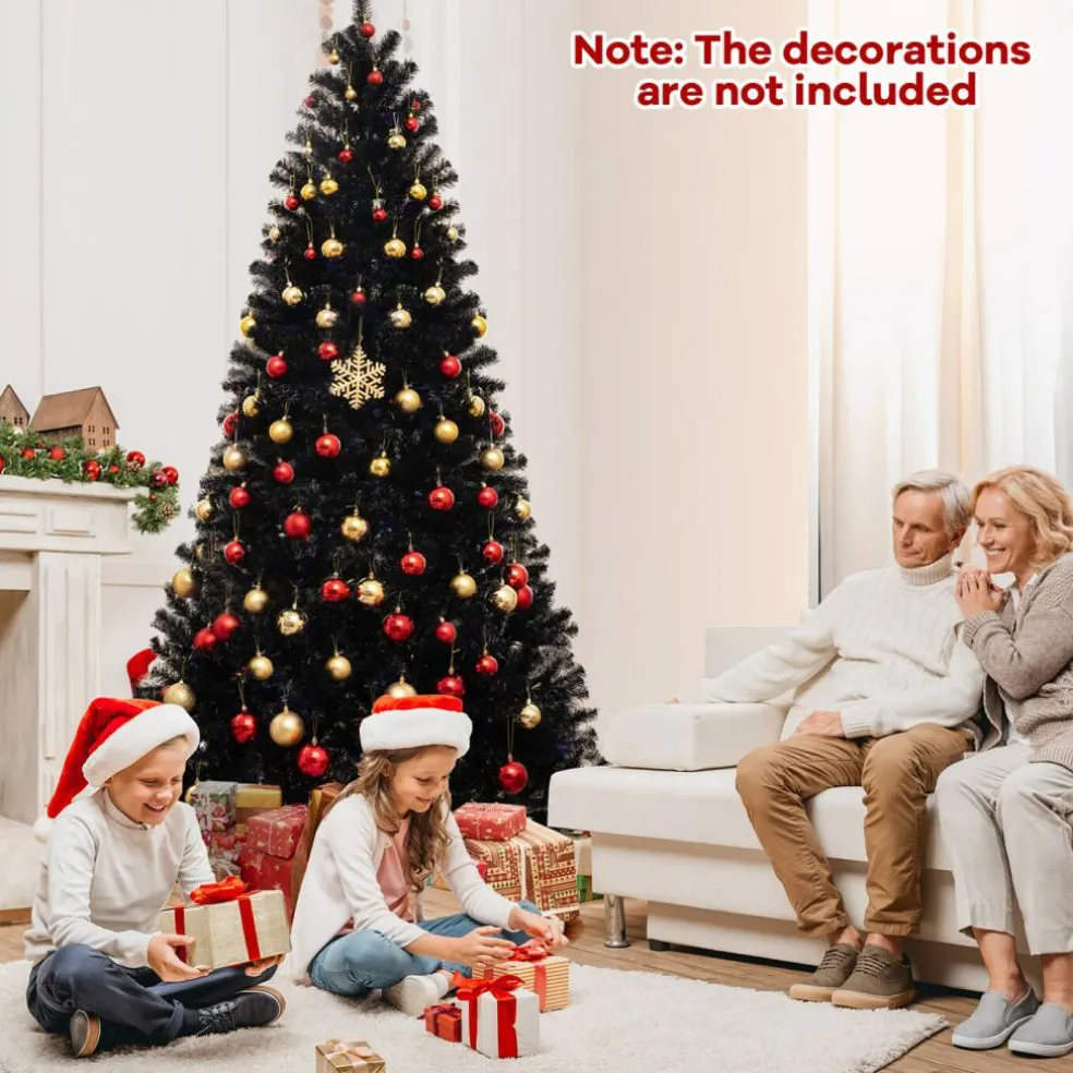 Artificial Christmas Tree with 6 Lighting Modes and Spooky Sounds for Halloween Decoration
