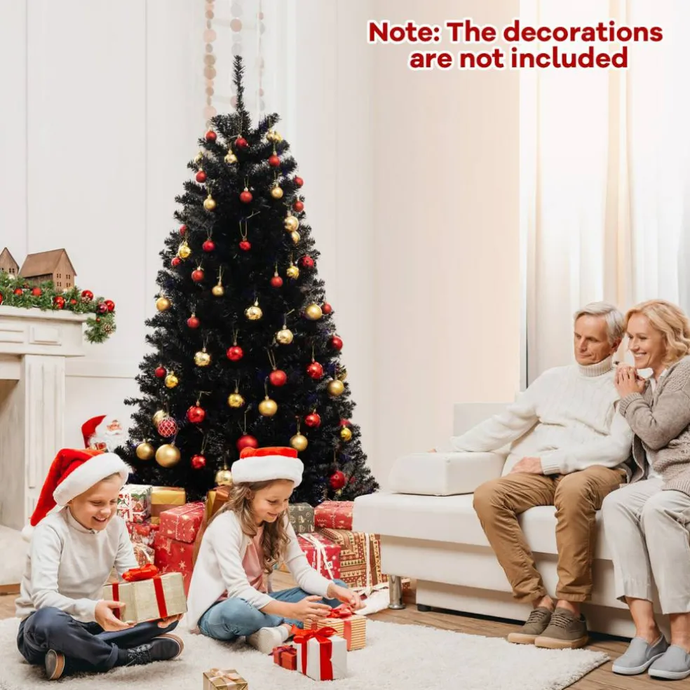 Artificial Christmas Tree with 6 Lighting Modes and Spooky Sounds for Halloween Decoration