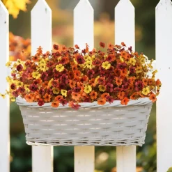 Artificial Fake Fall Plants Flowers for Outdoor Outside Decoration