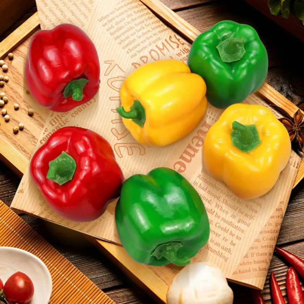 Artificial Fake Veggie 6Pcs (Each Color 2Pcs)