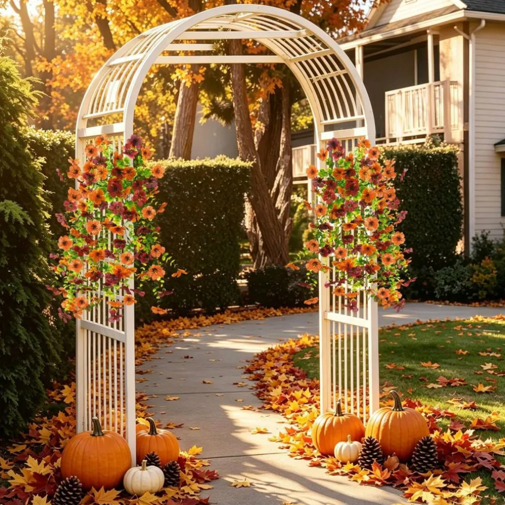 Artificial Fall Fake Flowers for Outdoor Fall Decoration