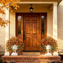 Artificial Fall Fake Flowers for Outdoor Fall Decoration
