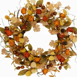 Artificial Fall Wreath for Front Door Autumn Wreath for Home Decor