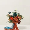 Artificial Flowers - Bridesmaid Bouquet (Orange & Dark Teal)