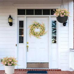 Artificial Flowers for Outdoors 6 Bundles Fake UV Resistant No Fade Flowers Faux Hanging Spring Flowers for Indoor Outside Planters Garden Porch Yard Window Home Summer Decor