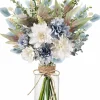 Artificial Flowers in Vase – Faux Silk Flower Arrangement for Table & Home Decor