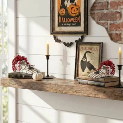 3" Artificial Halloween String of Pearls in Skeleton Foot Planters, 2ct.