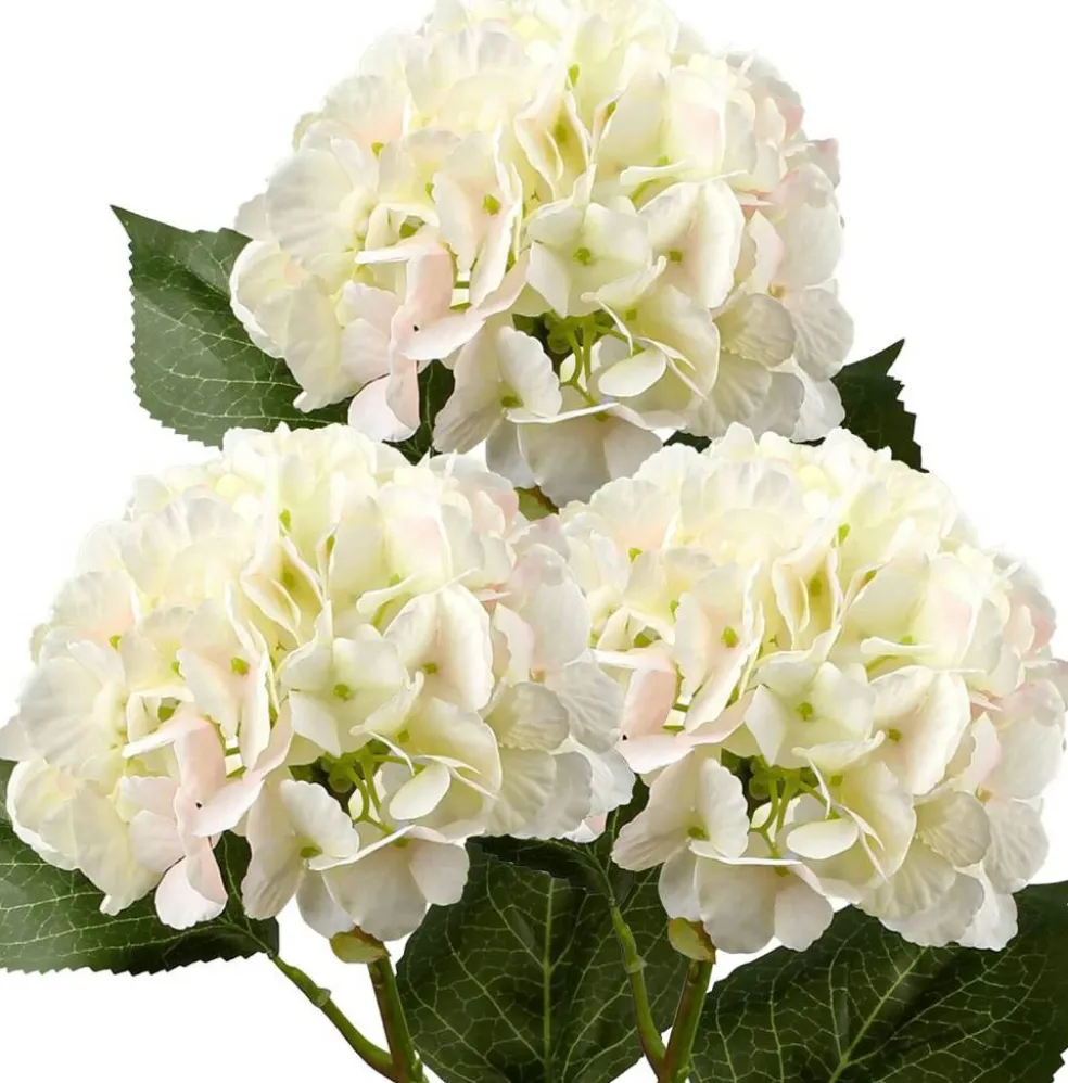 Artificial Hydrangea Long Stems Silk Hydrangea Flowers for Home Table Centerpieces