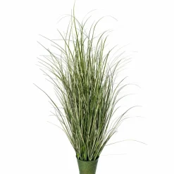 Artificial Native Green Grass in Iron Pot