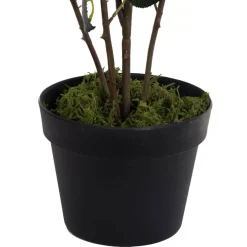 45" Artificial Pink Rose Plant in Pot