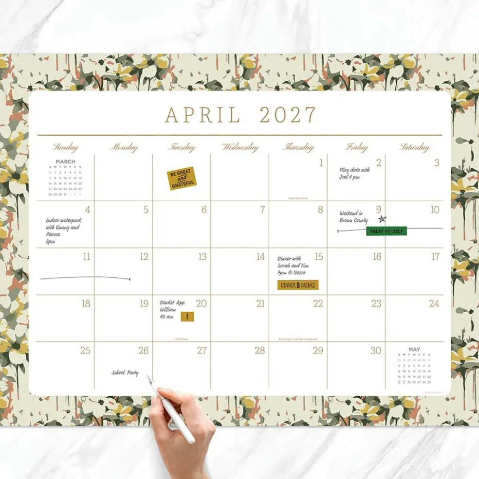 2027 Artisan Legacy Large Desk Pad Monthly Blotter Calendar