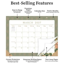 2027 Artisan Legacy Large Desk Pad Monthly Blotter Calendar