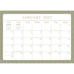 2027 Artisan Legacy Medium Desk Pad Monthly Blotter Calendar