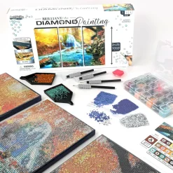 ArtSkills® Brilliant Art Autumn Waterfall Stretched Canvas Diamond Painting Kit