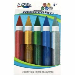 ArtSkills® Jumbo 5 Color Classic Glitter Glue Pens