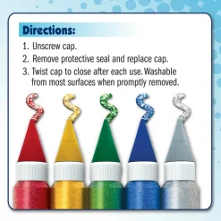 ArtSkills® Jumbo 5 Color Classic Glitter Glue Pens